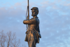 11th Pennsylvania Infantry at Sunset on Oak Ridge