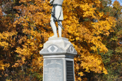 Monument to the 124th New York in autumn Gettysburg October 2012