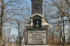 Monument to the 126th New York.  Gettysburg February 2013