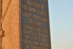 Clark's New Jersey Battery Monument detail. 1st New Jersey Artillery Battery B 1st New Jersey Artillery Battery B Gettysburg August 2012