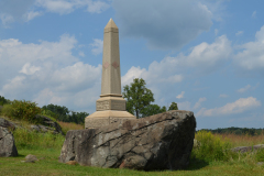 4th Maine Monument at Devil's Den  Gettysburg September 2013