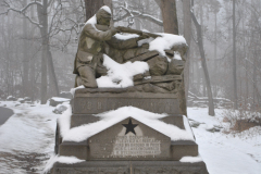 78th and 102nd New York Monument  gettysburg december 2013