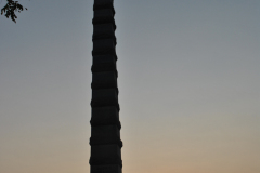 Monument to the 83rd New York Infantry on Oak Ridge at sunset. Gettysburg August 2012