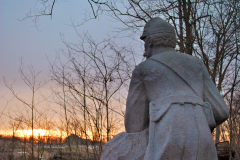 Andrews Sharpshooter Monument at Sunset