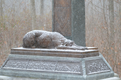 Irish Brigade Monument Wolfhound  Gettysburg December 2013  gettysburg december 2013