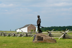 John Burns Monument near the McPherson Barn  Gettysburg June 2013