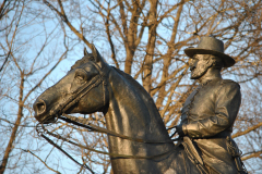 Monument to General John Sedgwick.  John Sedgwick Equestrian Monument.  Gettysburg March 2013  Gettysburg March 2013