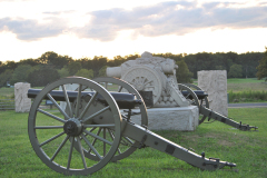 Thompson's Battery Monument near sunset. Gettysburg August 2012