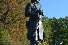 Monument to General G.K. Warren on Little Round Top  Gettysburg October 2014