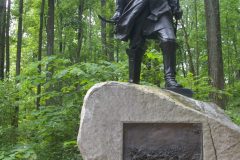 Monument to Major William Wells on South Confederate Avenue. Gettysburg June 2010