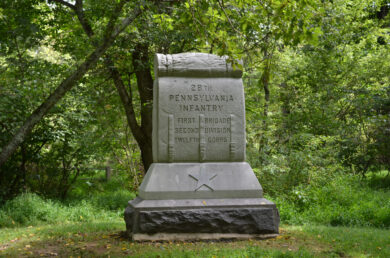 28th Pennsylvania Infantry (Secondary Monument)