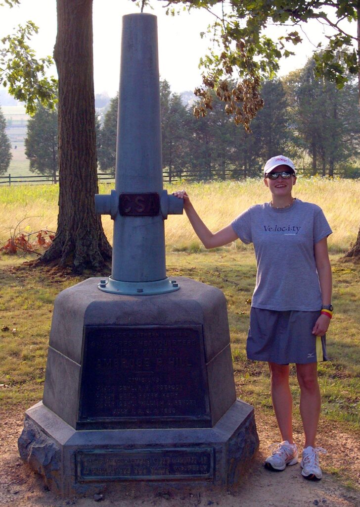 Jen at A.P. Hill's HQ