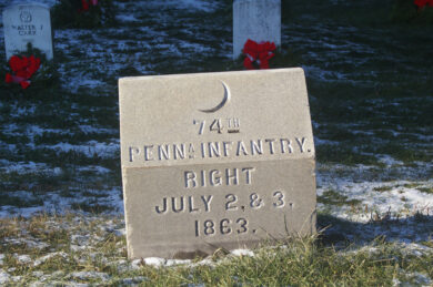 74th Pennsylvania Infantry (Position Stone)