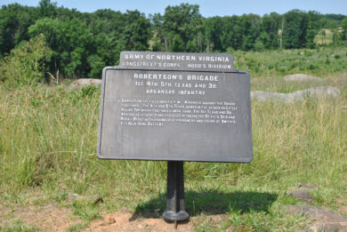 Robertson’s Texas Brigade Advanced Position Tablet